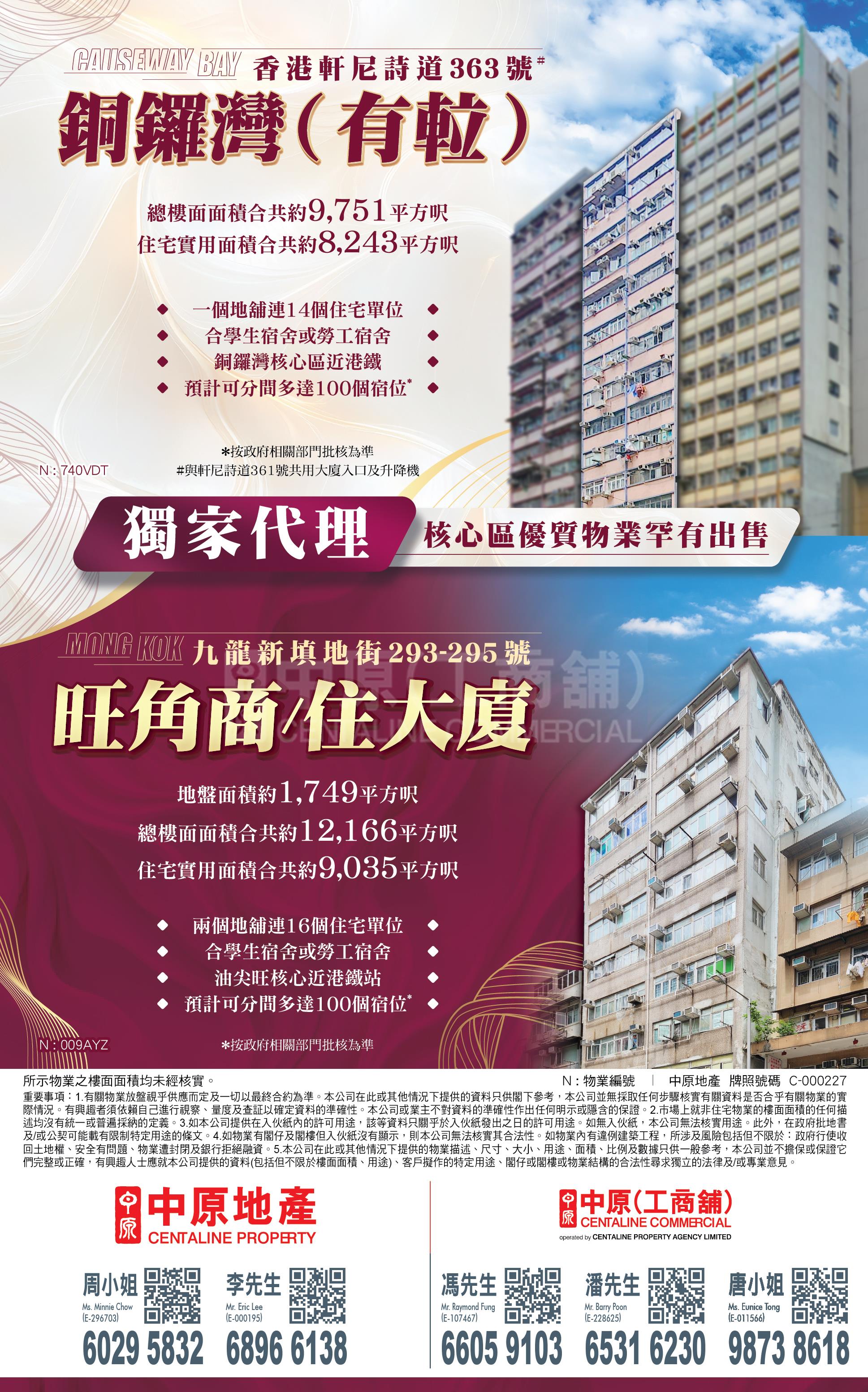 新填地街293-295號｜中原工商舖